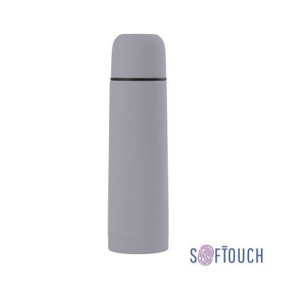 Термос Крит 500 мл, покрытие soft touch, серый-0