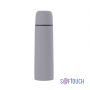 Термос Крит 500 мл, покрытие soft touch, серый
