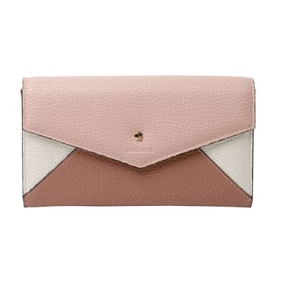 Портмоне дамское Beaubourg Pink, розовый с белым-0