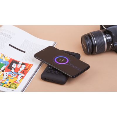 Беспроводное зарядное устройство Twenty SOFTTOUCH, 20000 mAh, черный-2