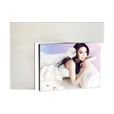 Фоторамка вращающаяся Новый поворот, серебристый-0