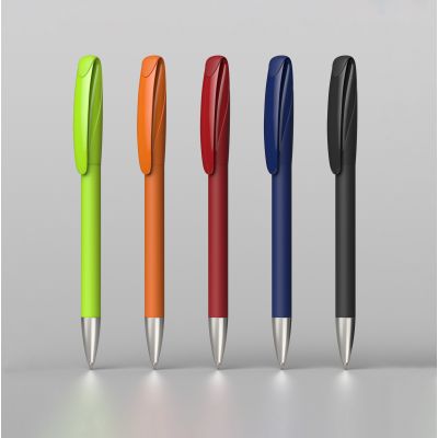 Ручка шариковая BOA SOFTTOUCH M, покрытие soft touch, зеленое яблоко-2