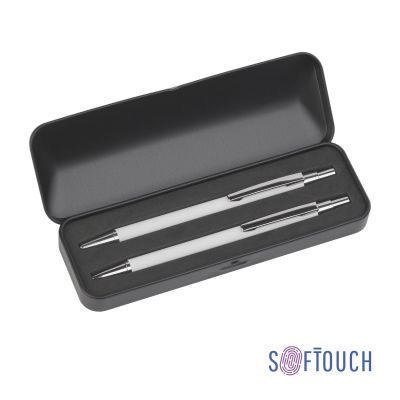 Набор Ray (ручка+карандаш), покрытие soft touch, белый-0