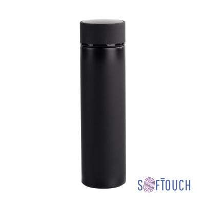 Термос Бостон с индикацией температуры, soft touch, 0,5л., черный-0