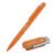 Набор ручка Jupiter + флеш-карта Vostok 8 Гб в футляре, фиолетовый, покрытие soft touch#, оранжевый