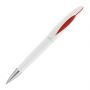 Ручка шариковая Sophie, белый с красным