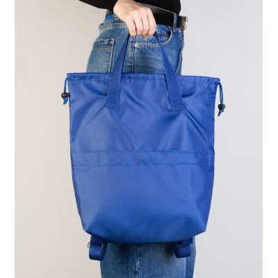 Сумка-рюкзак Carry, серый с бирюзовым, синий-3