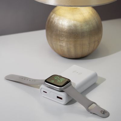 Беспроводное зарядное (22.5/15W) устройство ALL-in-1 10000 mAh, белый-1