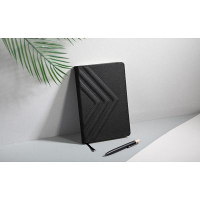 Ежедневник недатированный Тоскана с 3d-обложкой, формат А5, черный-1
