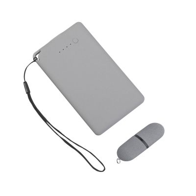 Набор Камень на 2 предмета, 4000 mAh /16Gb, с покрытием soft grip, серый #, серый-1