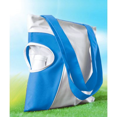 Сумка пляжная Карибские острова, белый с синим-3