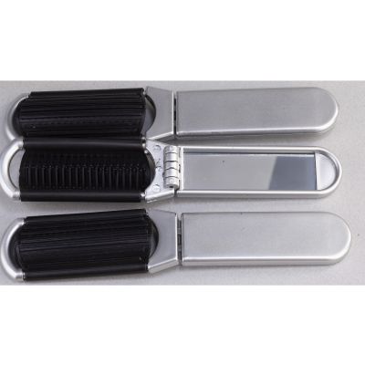 Расческа с зеркалом, серебристый-4