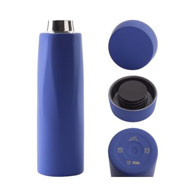 Термос Calypso 500 мл, покрытие soft touch, синий-2