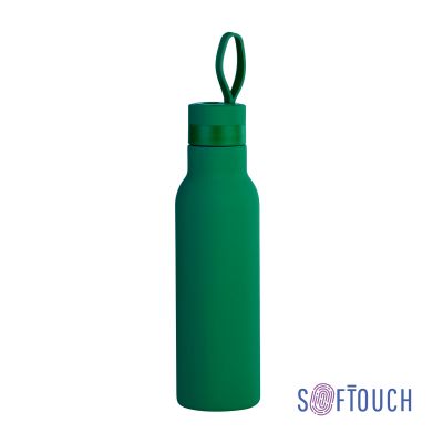 Бутылка для воды Фитнес 700 мл, покрытие soft touch, зеленый-0