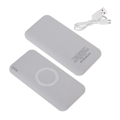 Набор Камень на 2 предмета, 8000 mAh /16Gb, с покрытием soft grip, серый-2