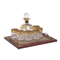 Набор для виски Savoy, коричневый с золотым