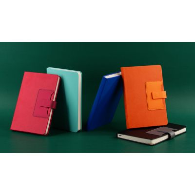 Ежедневник недатированный Милан, А5, покрытие soft touch, мятный-6