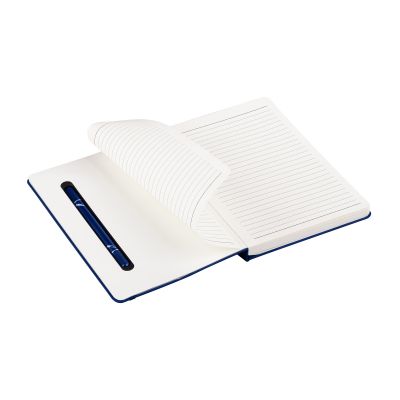 Блокнот Prime с ручкой и вечным карандашом в пенале, с подставкой под смартфон, темно-синий-1