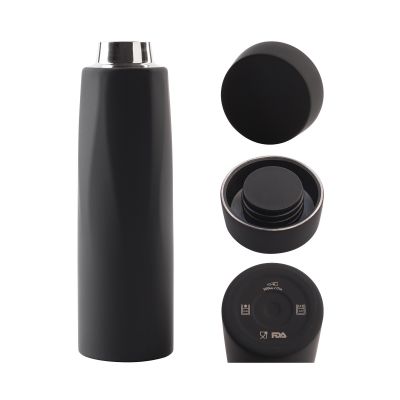 Термос Calypso 500 мл, покрытие soft touch, коробка, черный-1