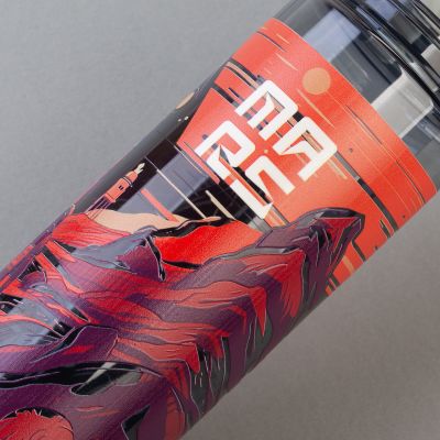 Бутылка для воды Vita 600 мл, серый с белым-9