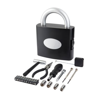 Набор инструментов Замок, черный с серебристым-0