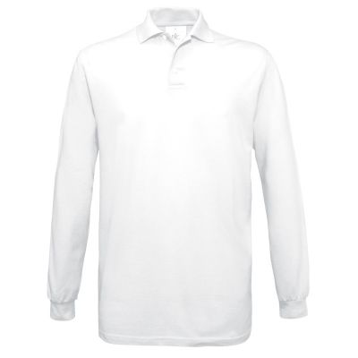 Поло с длинным рукавом Safran LSL, белый-1