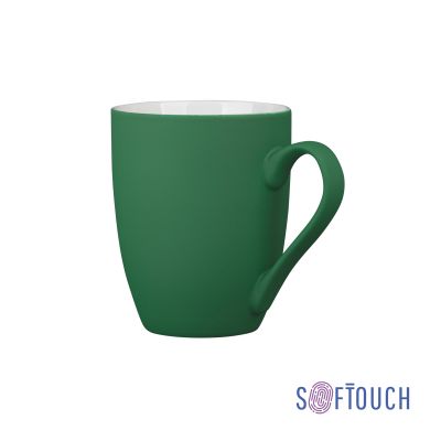 Кружка Trend, покрытие soft touch, зеленый-0