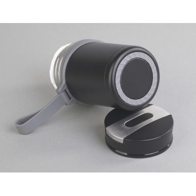 Термос для еды Take away 600 мл, покрытие пудра, черный-3