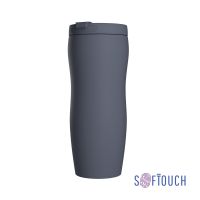 Термостакан Монтана, покрытие soft touch, 0,4 л., серый