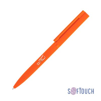 Ручка шариковая Sirius, покрытие soft touch, оранжевый-0