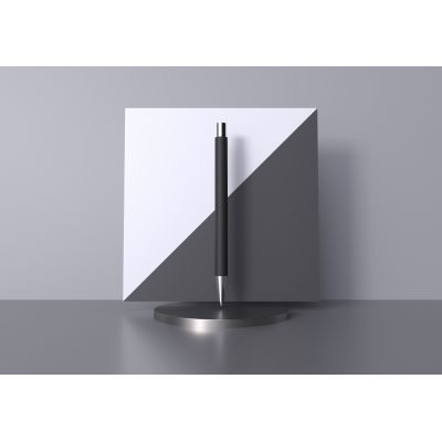 Ручка шариковая Aurora, покрытие soft touch, черный-2