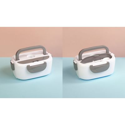 Ланч-бокс Hot box с функцией подогрева, серый-7