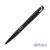 Ручка шариковая Saturn покрытие soft touch, черный с серебристым