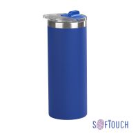 Термостакан Хилтон, покрытие soft touch, 0,48 л., синий