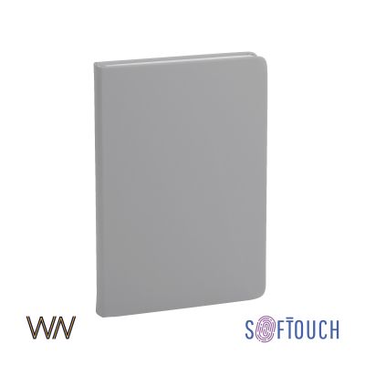 Ежедневник недатированный Милан, А5, покрытие soft touch, серый-0