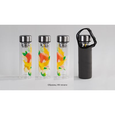 Заварочный термос Остин 320 мл в чехле, серый-6