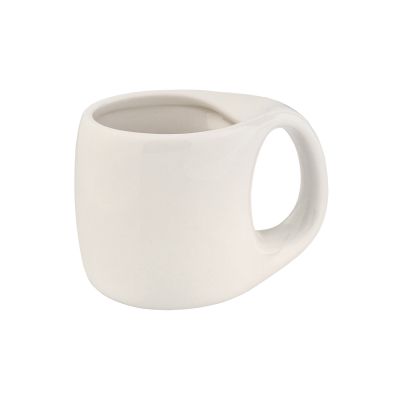 Кружка керамическая глянцевая, белый-0