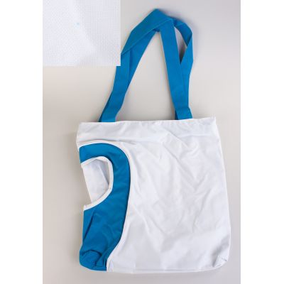 Сумка пляжная Карибские острова, белый с синим-1