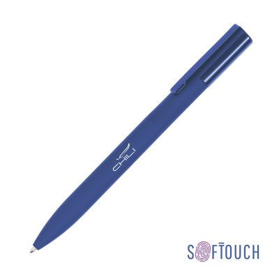 Ручка шариковая Orion, покрытие soft touch, темно-синий-0
