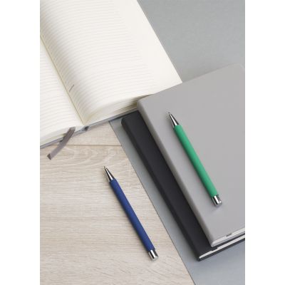Ручка шариковая Aurora, покрытие soft touch, зеленое яблоко-1