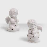 Набор подсвечников Ангелы (2 штуки), белый