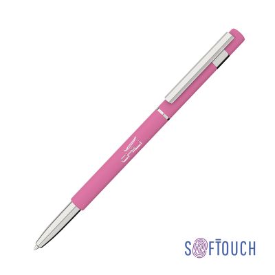 Ручка шариковая Star, покрытие soft touch, розовый-0