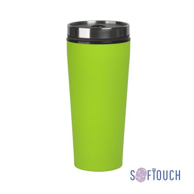 Термостакан Верона 450 мл, покрытие soft touch, зеленое яблоко-0