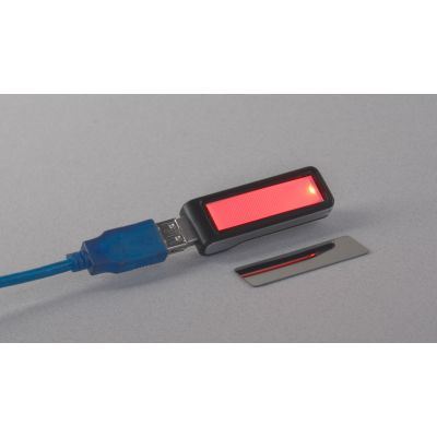 Флеш-карта Зажигай 8GB, подсветка логотипа, черный с серебристым-1