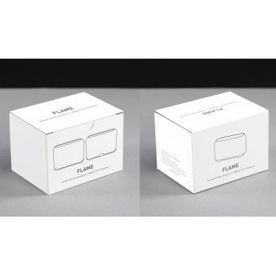 Увлажнитель Flame с эффектом пламени, белый-5