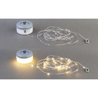 Фонарь-гирлянда Twinkle, серый с белым