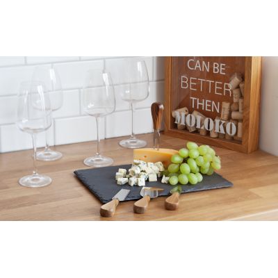 Набор для сыра Four cheeses, натуральный-5