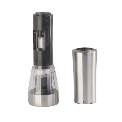 Электрическая мельница Salt&Pepper для специй двойная, стальной серый-4