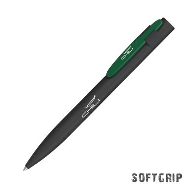 Ручка шариковая Lip SOFTGRIP, черный с зеленым-0
