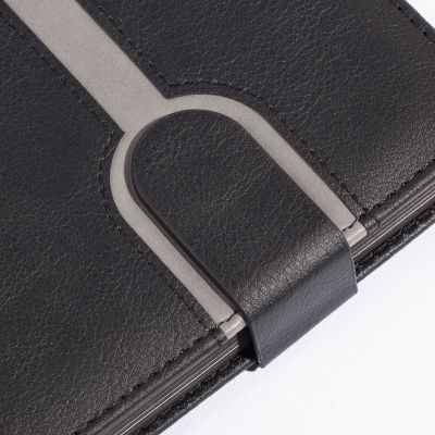 Ежедневник недатированный Бари, формат А5, черный с серым-3